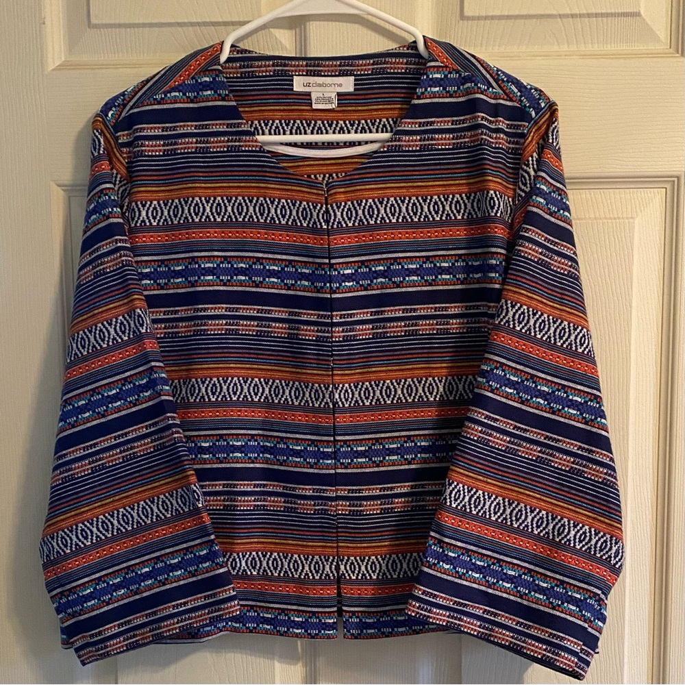 Liz Claiborne Multicolor Striped Top